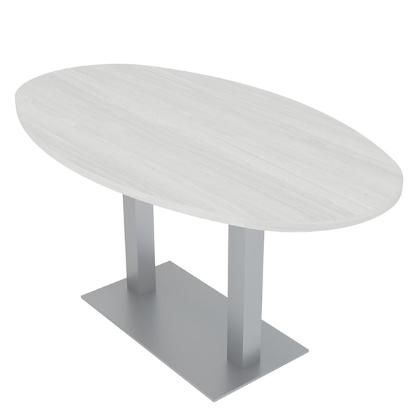 33.5 in W, 59.5 in L, 29 in H, Engineered Wood Top, White